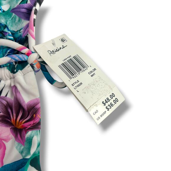 NEW Mix & Match Bikini Set Size Large 36/38C Green Tropical Coco Reef Raisins - Picture 8 of 15